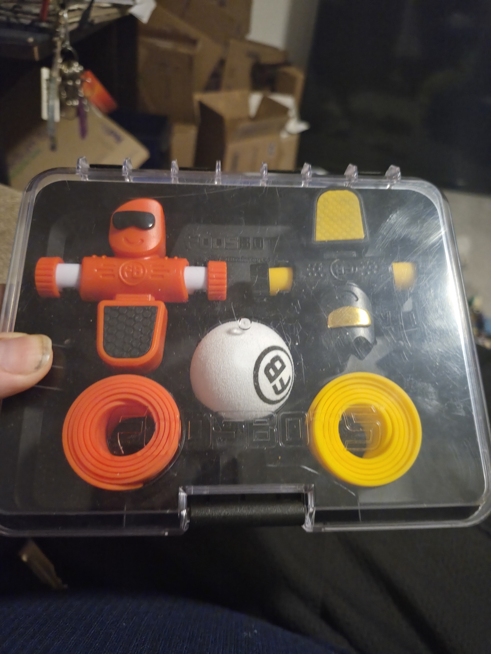 Fat Brain Toys Foosbots On the Go Tabletop Trickshot Game